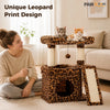 Compact Cat Tree Tower with Sisal Scratching Posts and Cozy Perches