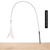 Suction Cup Cat Teaser Wand with Feather Toy and Bell
