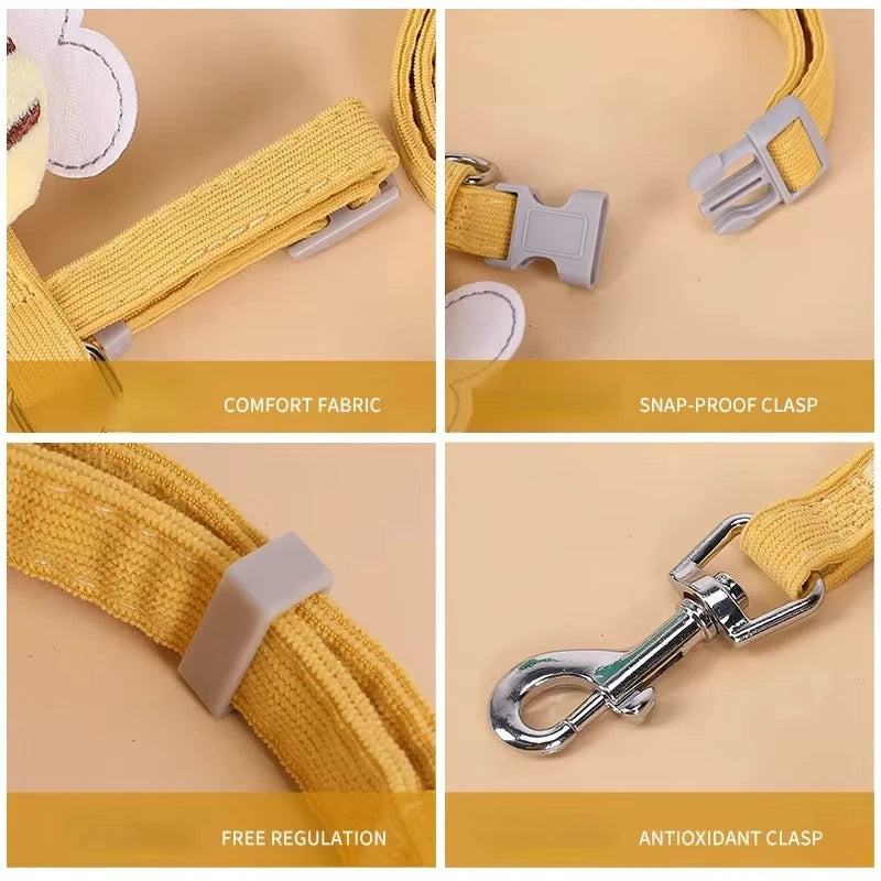 Breathable Mesh Cat & Small Dog Harness with Leash