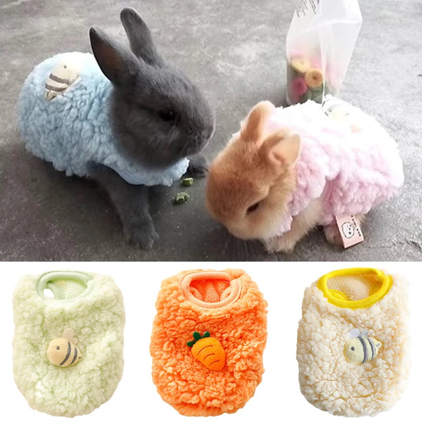Winter Bunny Velvet Sweater for Small Pets