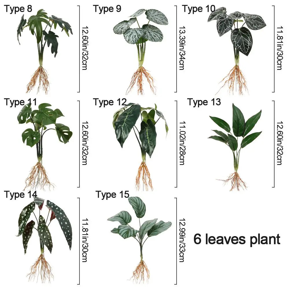Artificial Hydroponic Plant with Visible Roots – Lifelike Greenery for Home & Event Decor