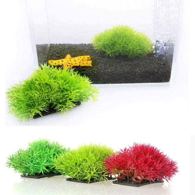 Artificial Aquarium Plants for Fish Tank Decor (6 cm)