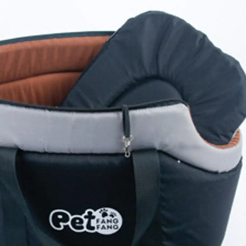 Transporteur pour animaux de compagnie à parois souples avec coussinet intérieur ajustable