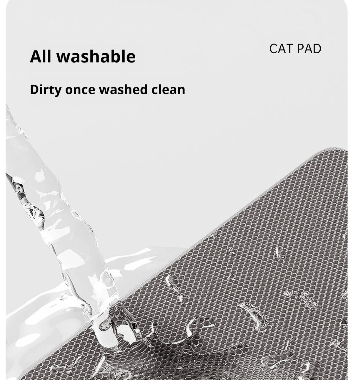 Waterproof Double-Layer Cat Litter Mat with Non-Slip Base