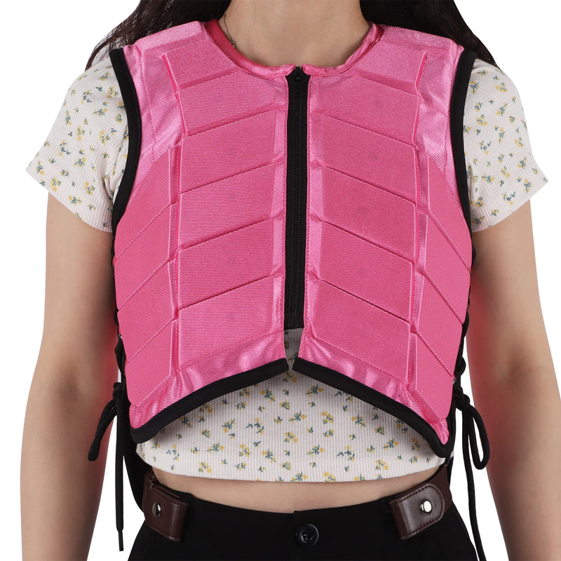 Chaleco de Seguridad Ecuestre para Niños - Rosa