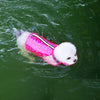 Adjustable Dog Life Jacket with Removable Floats for Swimming