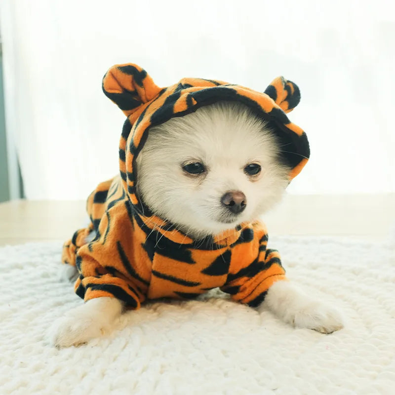 Mono con Capucha de Forro Polar para Mascota