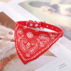 Verstellbares PU-Hundehalsband mit passendem Schal