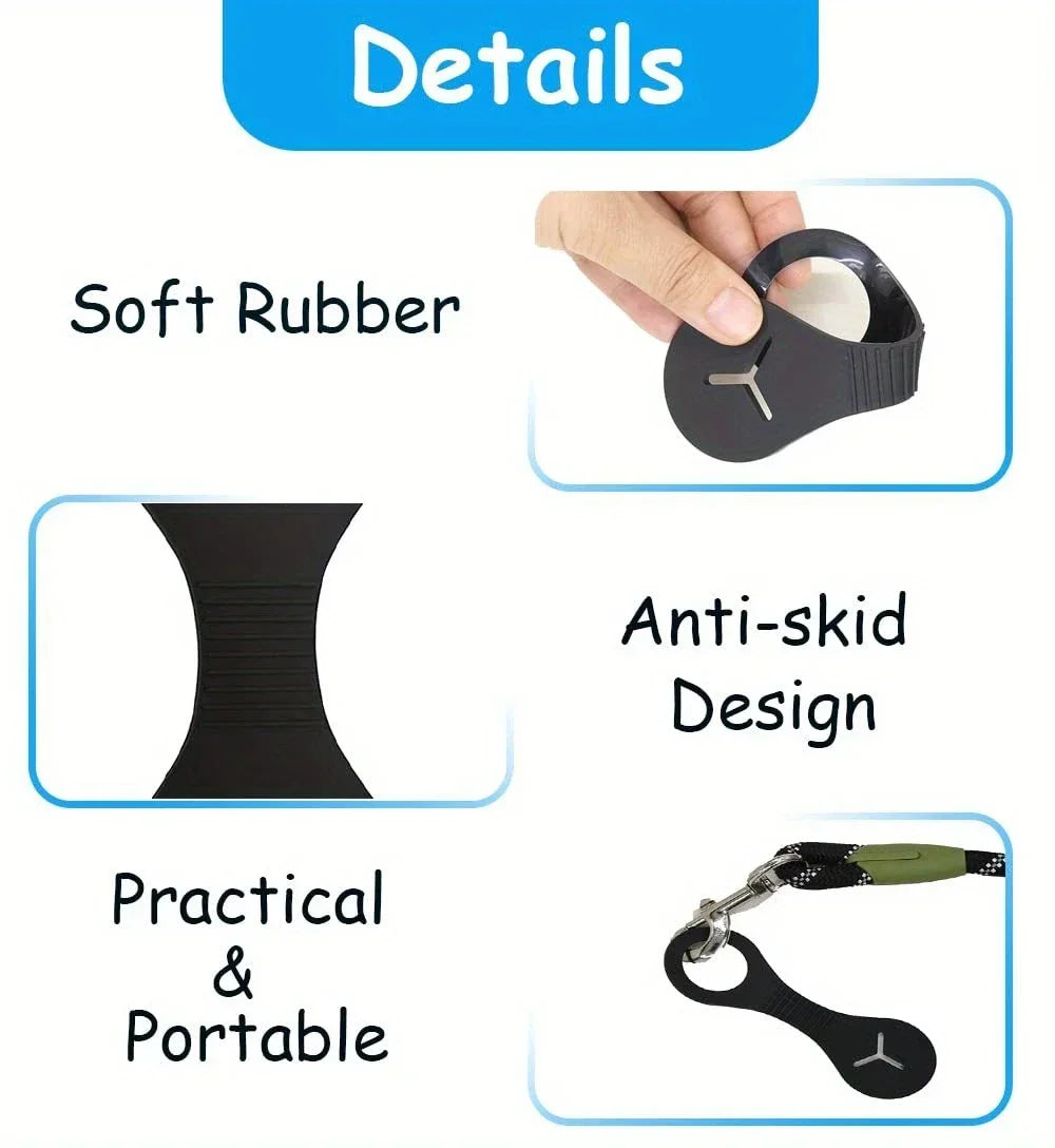 Hands-Free Silicone Dog Poop Bag Holder with Clip