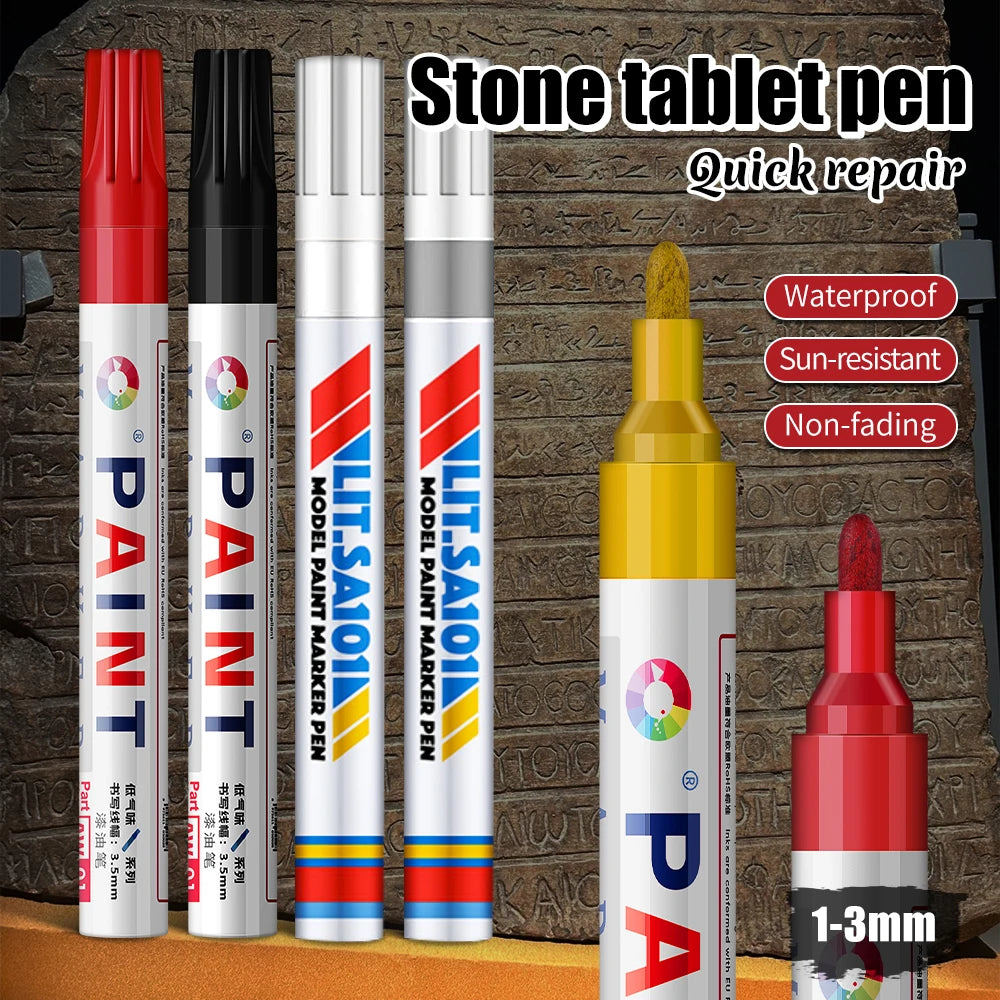 Permanent Stone Touch-Up Paint Pen for Rock, Ceramic, and Mug DIY