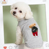 Printed Sleeveless Pet Vest for Cats and Dogs