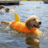 Shark-Shaped Dog Life Vest with High-Visibility Safety Features