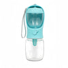 Bouteille d'eau portable pour animaux avec rangement pour nourriture