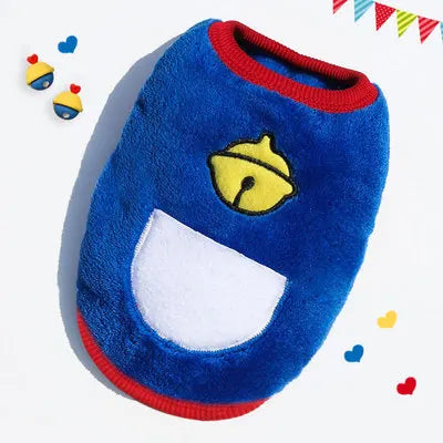 Cozy Flannel Dog Vest for Small Pets