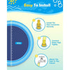 Anti-Slip Dog Splash Pad with Sprinkler for Summer Water Play