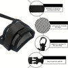 Bozal negro ajustable y transpirable para perro, resistente a la abrasión y fácil de poner y quitar.