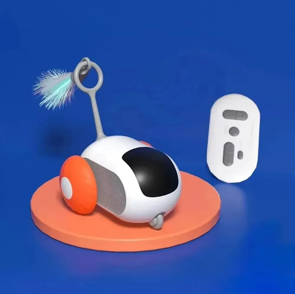 Interactive Smart Cat Toy Car with Remote Control