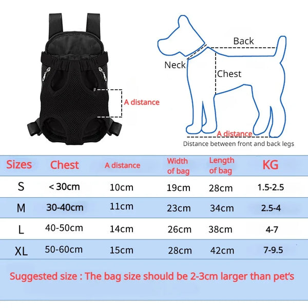 Breathable Double Shoulder Pet Carrier Backpack