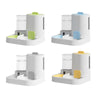 Gravity-Fed Cat Water Dispenser & Feeder with Spill-Proof Design