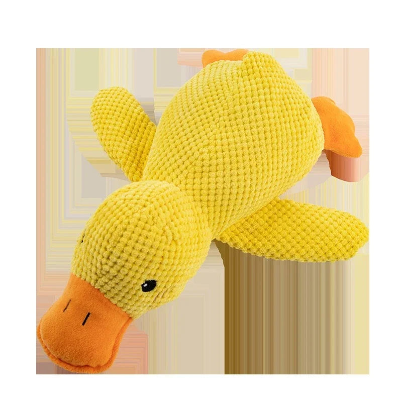 Robustes Plüsch-Enten-Hundespielzeug mit Quietscher
