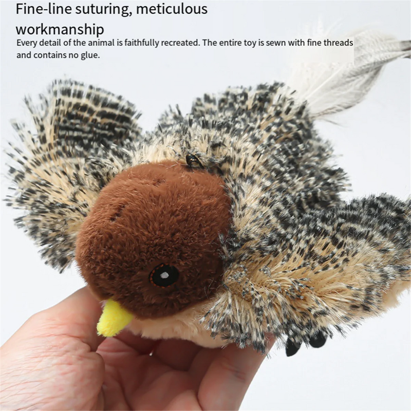 Jouet pour chat moineau télécommandé interactif