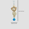 Natural Wood Parrot Swing with Chewing Toy for Small Birds