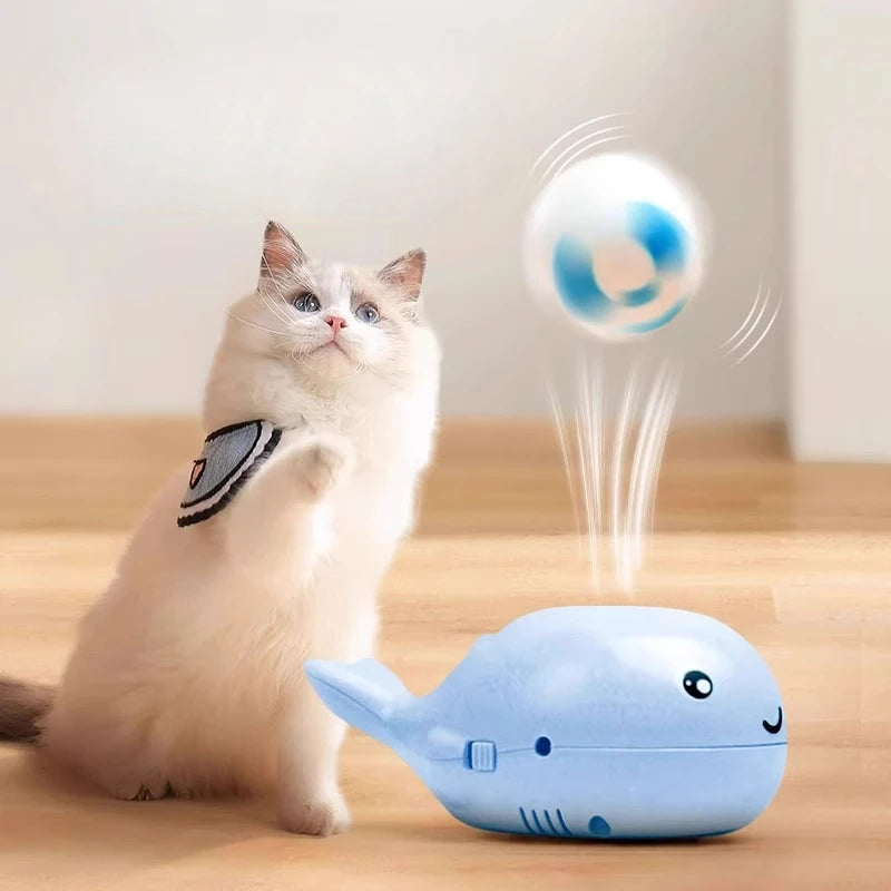 Interaktives USB-Katzenspielzeug mit schwebendem Ball & Lüfter
