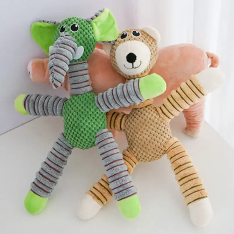 Juguete de Peluche Resistente y Sonoro para Perros