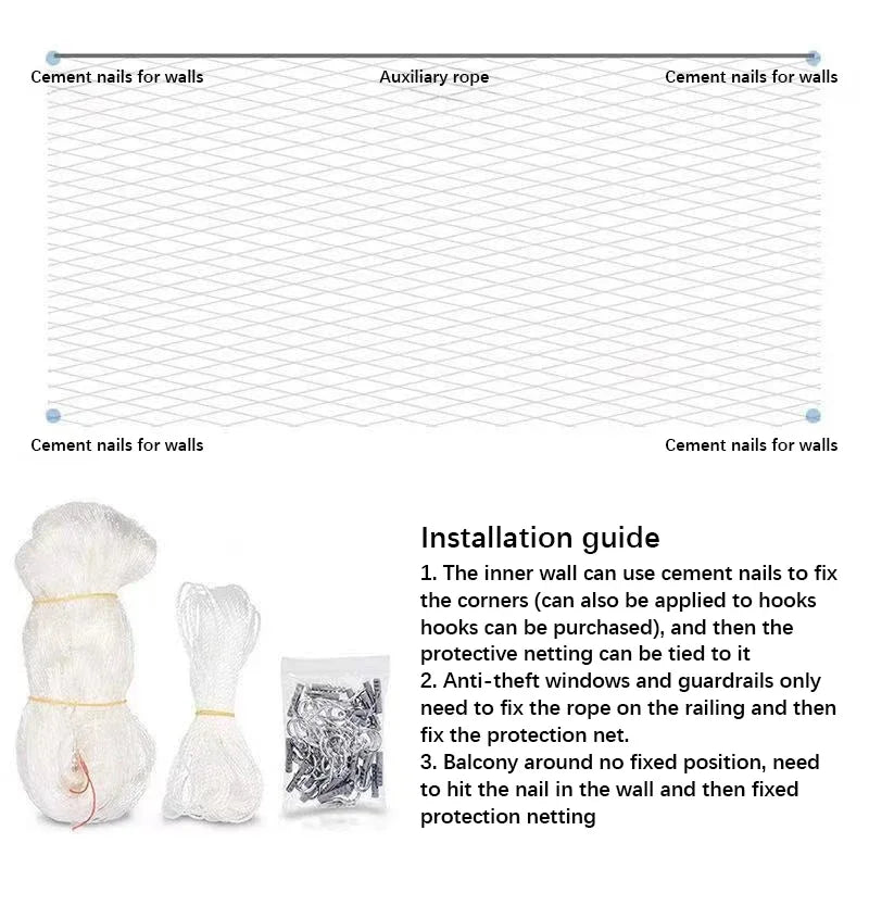 Cat Window Net Guard for Balcony Safety