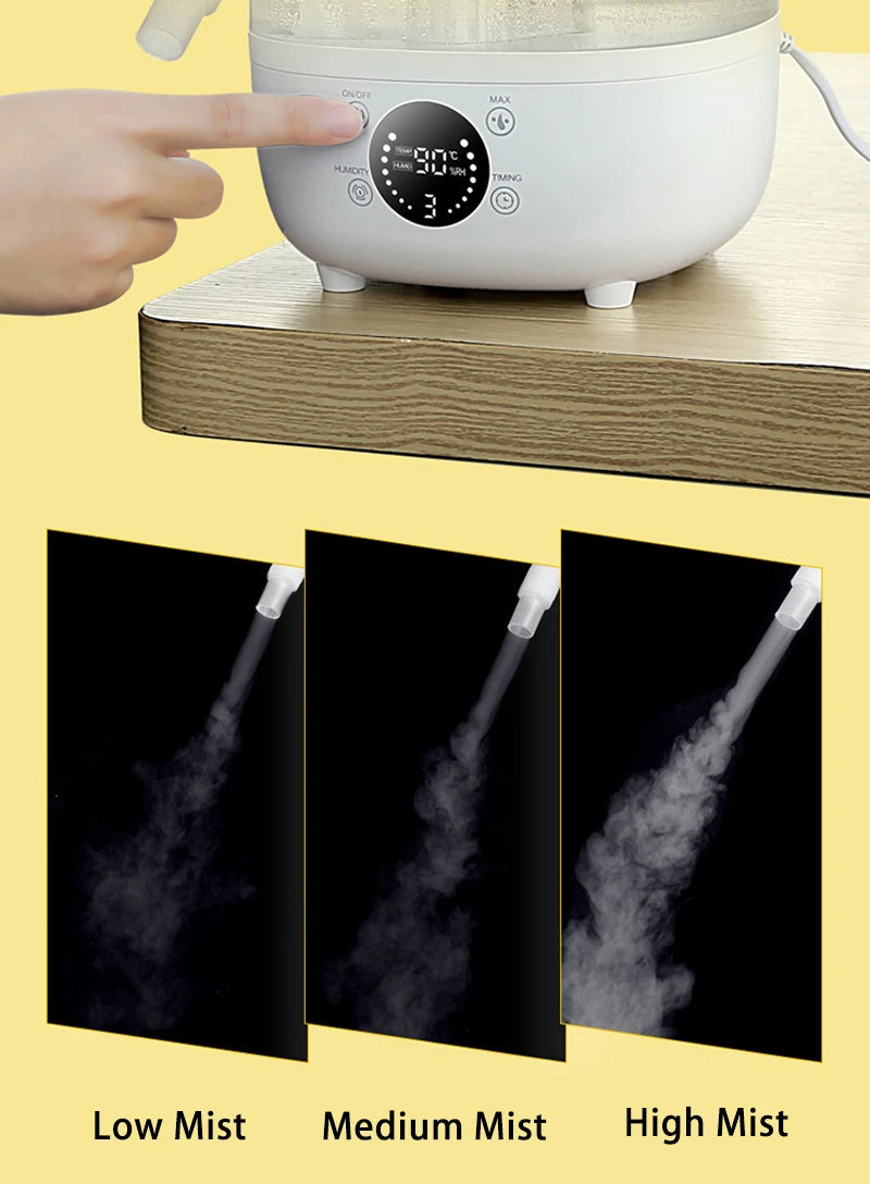 4L Ultrasonic Reptile Terrarium Humidifier with Humidistat and Timer