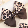 Leopard Bow Hair Clips for Girls - Set of 2