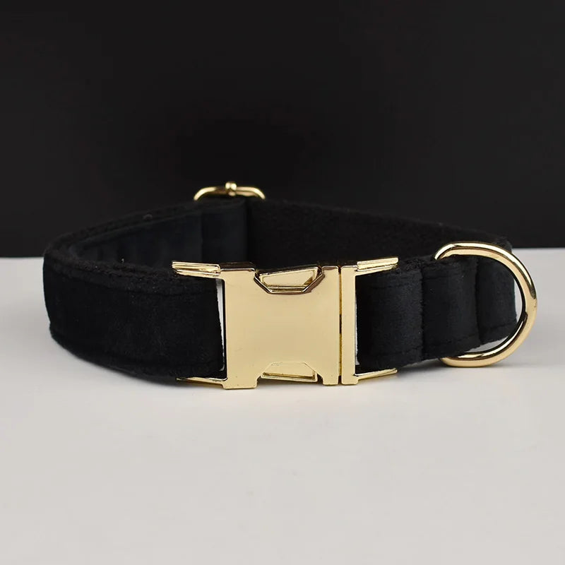 Personalisiertes Halsband, Geschirr & Leine Set mit abnehmbarem Fliegenknoten