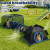 3-in-1 Portable Mesh Pet Playpen with Tunnel