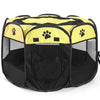 Foldable Oxford Cloth Pet Playpen with Mesh Roof