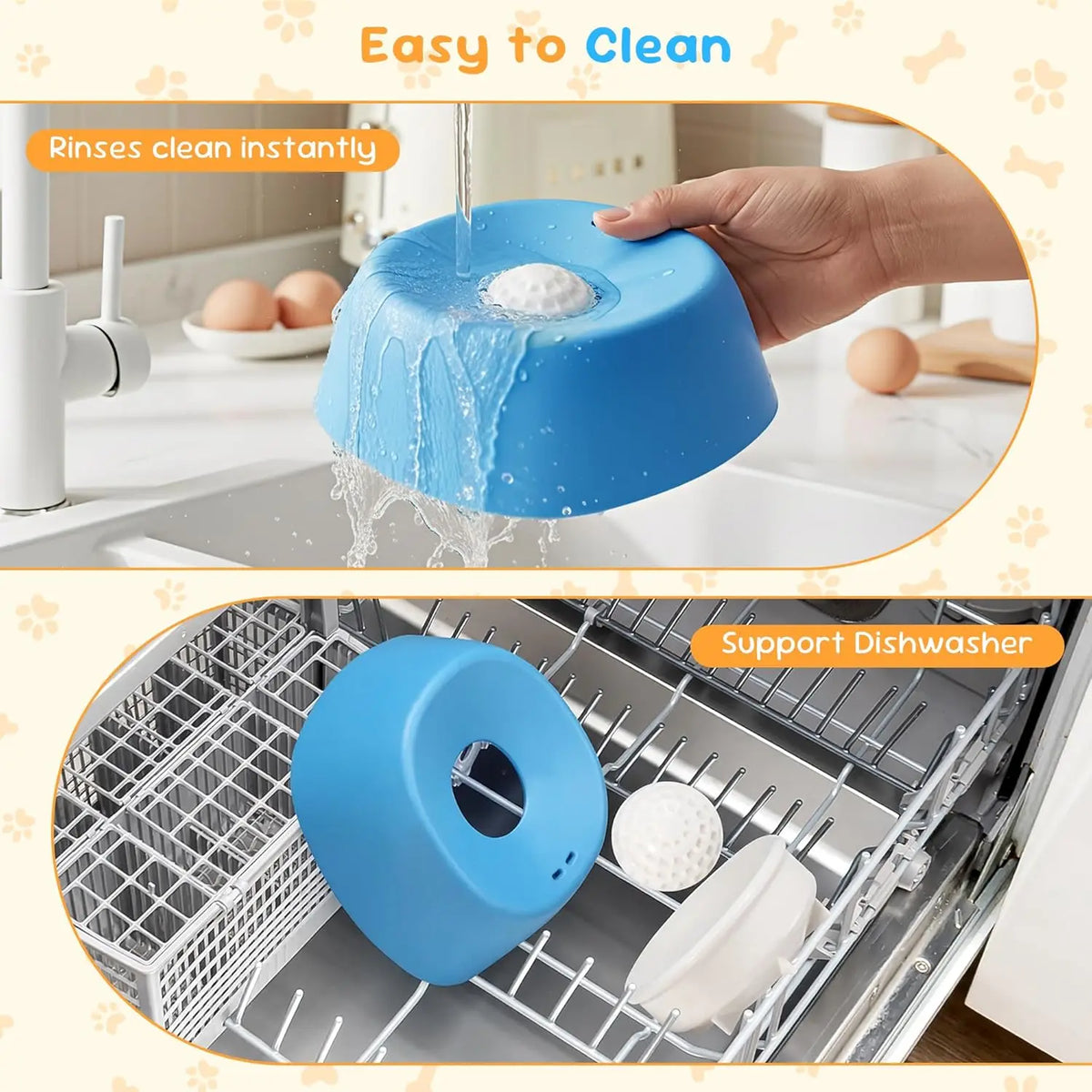 Anti-Gulping Slow Feeder Dog Bowl