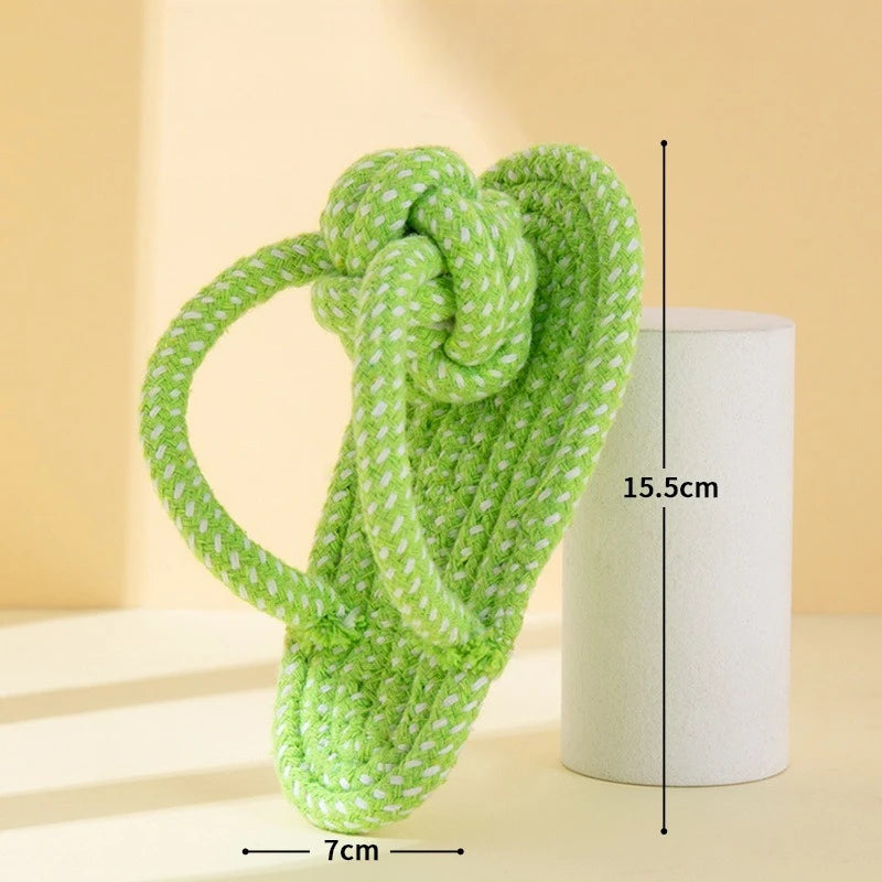 Durable Rope Ball Dog Toy for Chewing and Interactive Play