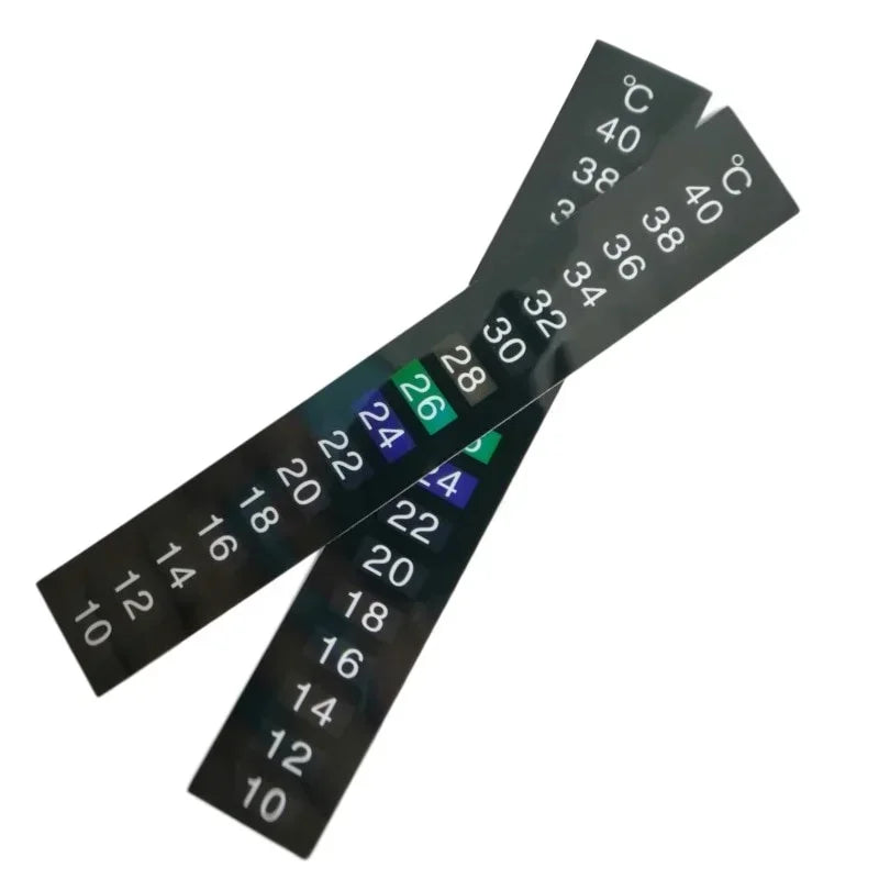 Aquarium Thermometer Stick-On Dual Scale, 5 or 10 Pack