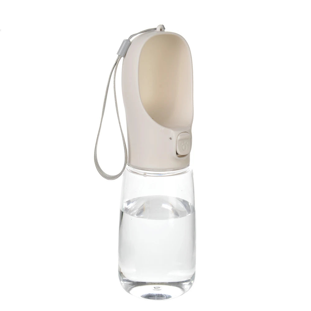 Portable Leakproof Dog Water Bottle with Built-In Drinking Bowl