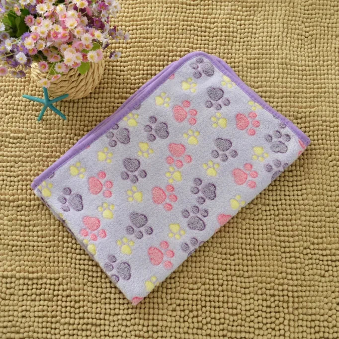 Cozy Fleece Pet Bed Mat & Blanket for Dogs, Cats, and Small Animals