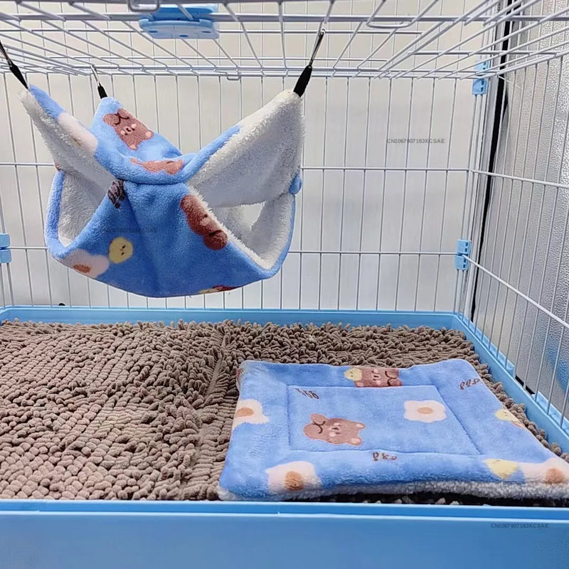 حصيرة سرير ناعمة للحيوانات الصغيرة: أرانب، هامستر، خنزير غينيا