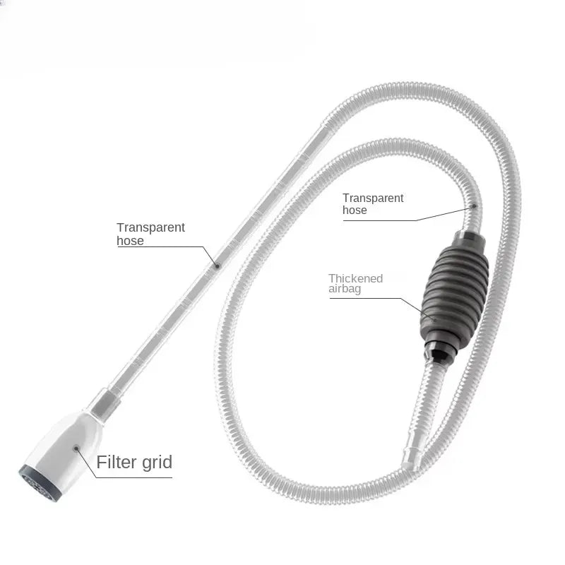 شفاط حوض السمك وشفط الرمل مع أنبوب تمديد