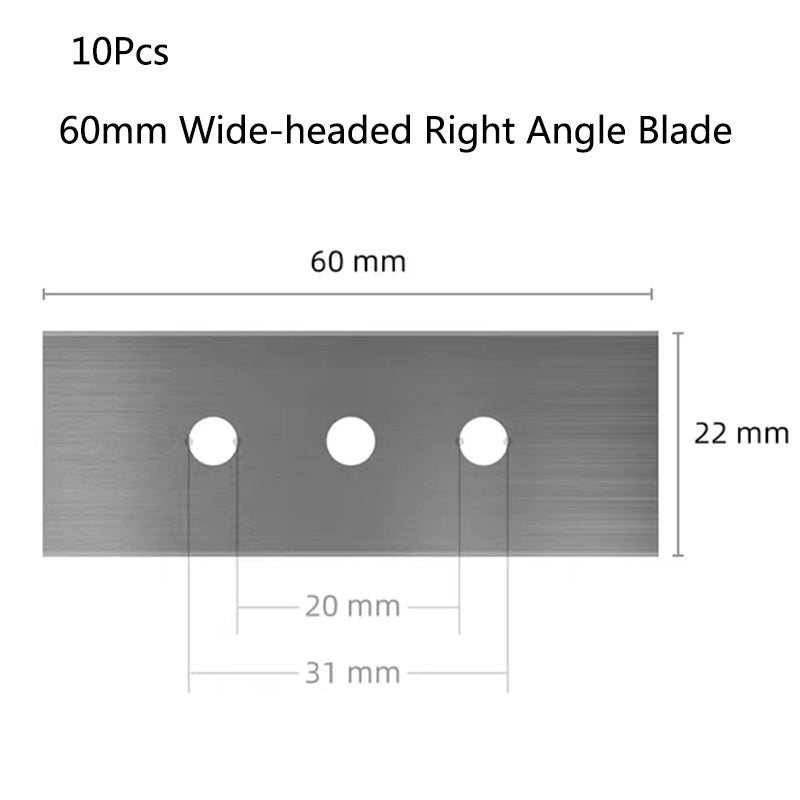 10 Pcs Aquarium Algae Scraper Replacement Blades Stainless Steel