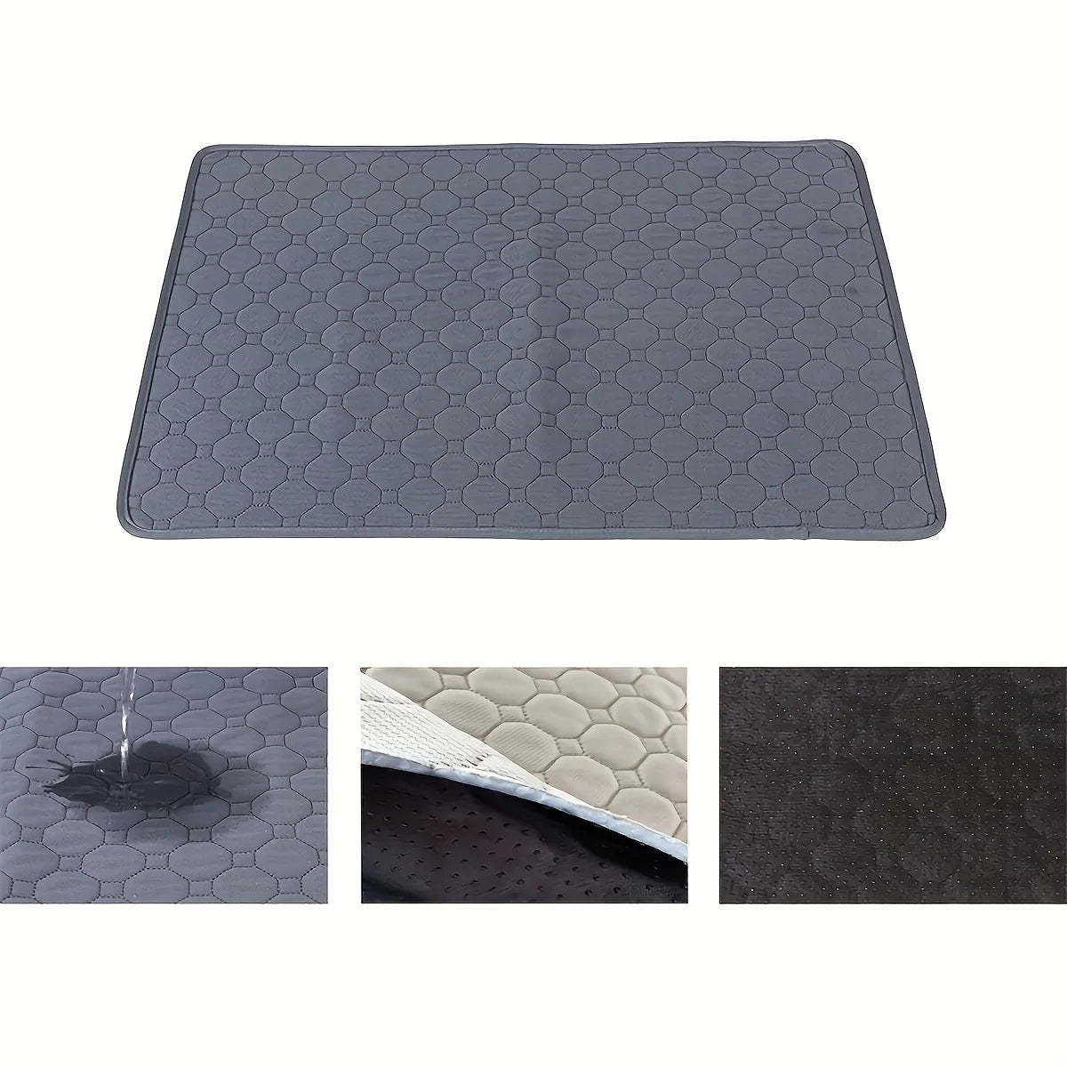 Reusable Washable Dog Pee Pad - Waterproof Absorbent Training Mat