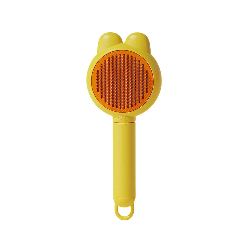 Pet Deshedding Brush for Cats & Dogs – Gentle Fur Remover Comb