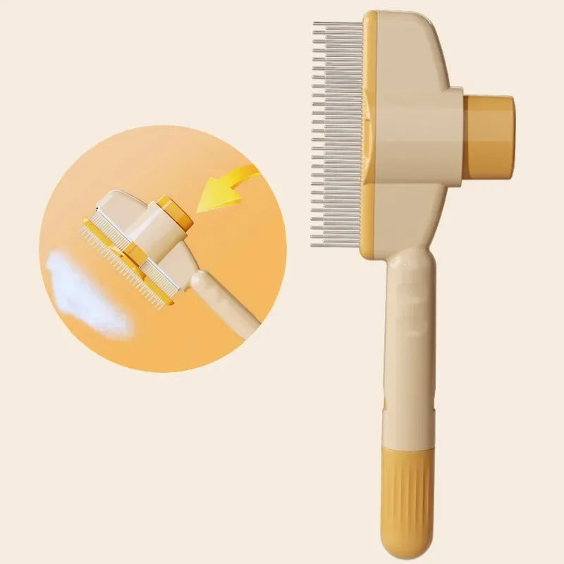 Self-Cleaning Pet Grooming Brush with Massage Pins