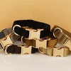 Personalisiertes Halsband, Geschirr & Leine Set mit abnehmbarem Fliegenknoten