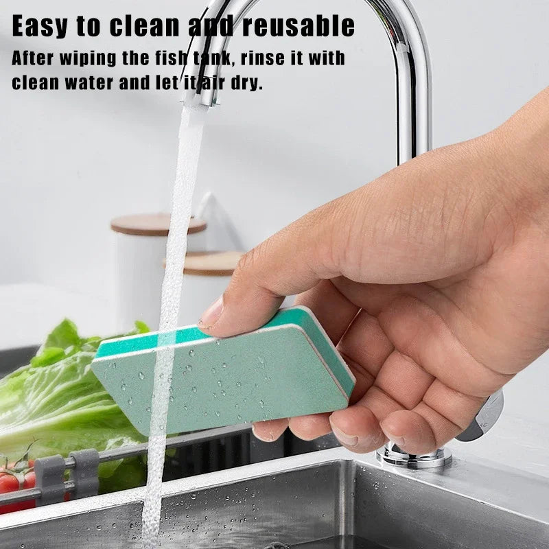 Fish Tank Glass Cleaning Brush with Polishing Pad