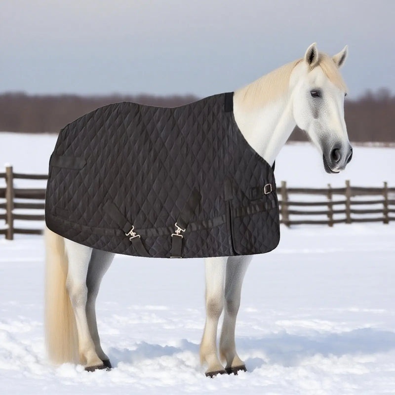Manta Acolchada Ajustable para Transporte de Caballos