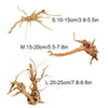 Natural Aquarium Driftwood Tree Stump Decor for Fish Tanks and Reptile Habitats
