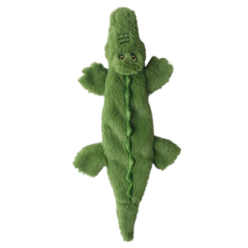 Squeaky Plush Dog Toy with Crinkle Paper – No Stuffing, Durable & Fun